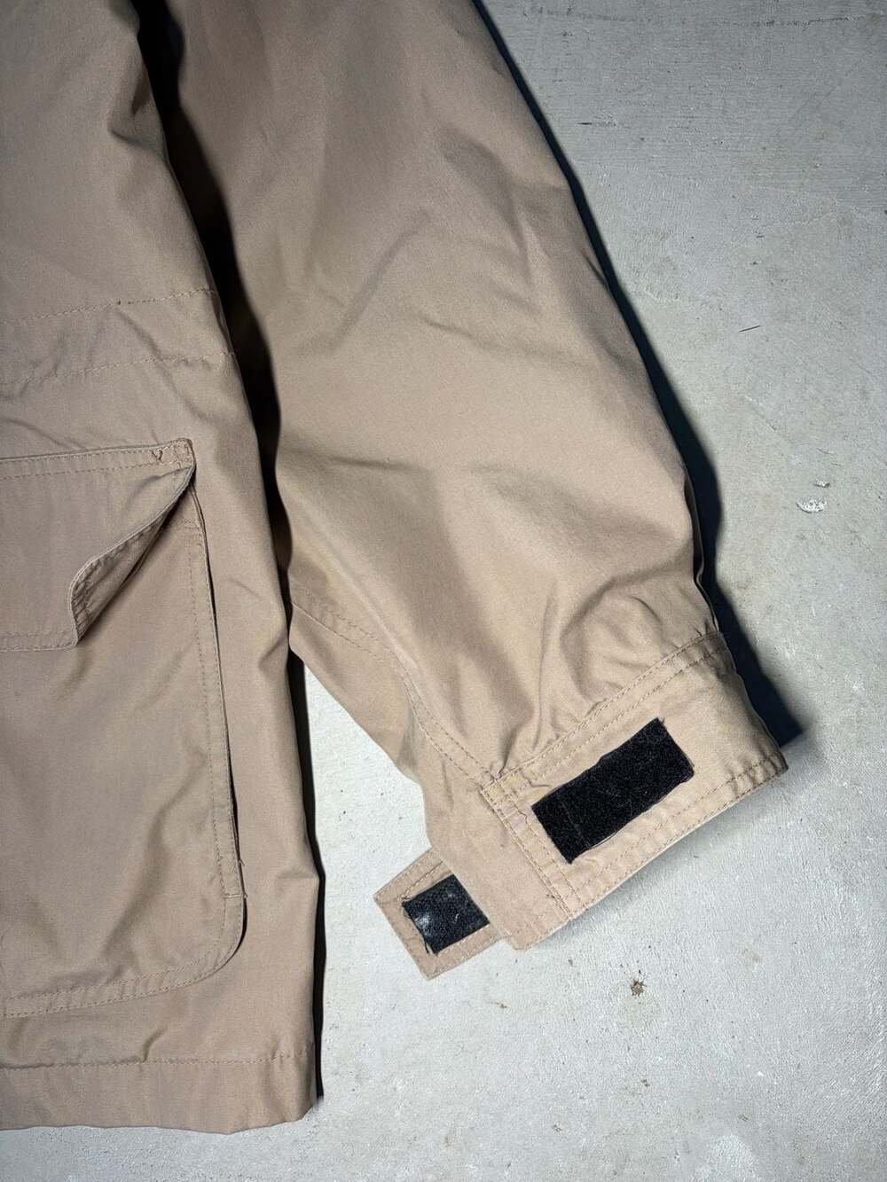 Vintage Eddie Bauer Wool Lined Field Parka Jacket Khaki Large - Picture 8 of 13